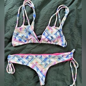 San Lorenzo Multicolor Geometric Bikini
